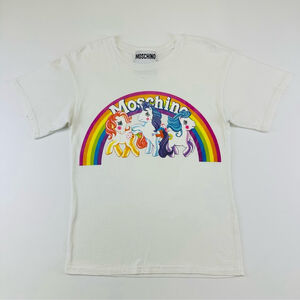 Moschino Jeremy Scott My Little Pony Tshirt White SS18 Capsule Rare Mens Size: L
